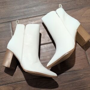 White Ankle Boots